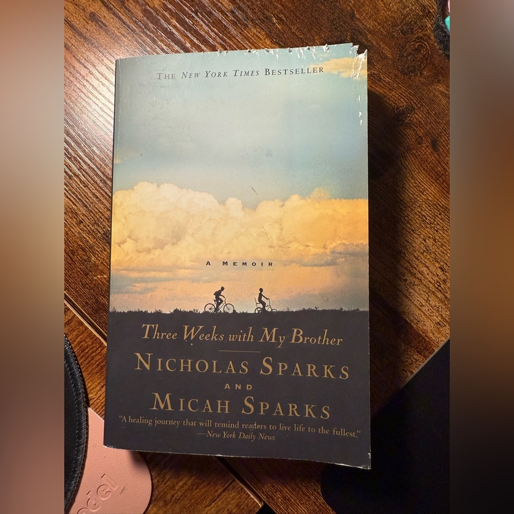 Nicholas Sparks book “Three Weeks with My Brother